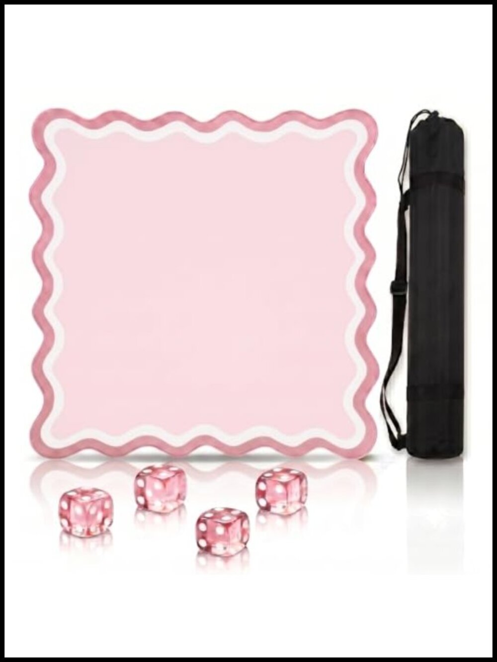 Mahjong Mat Non Slip Travel Table Cover 31.5 Inches Noise Reduction with
